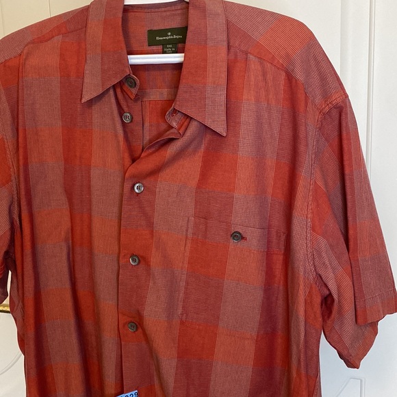 Ermenegildo Zegna Men’s Short Sleeve Shirt - Picture 3 of 4